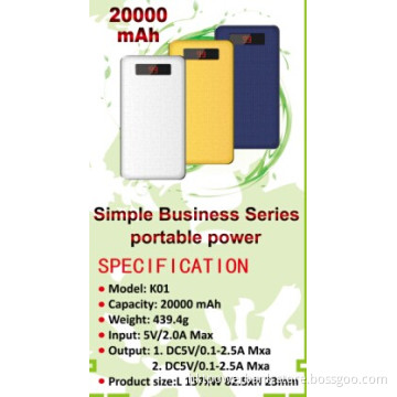2015 Ces Popular 20000mAh Power Bank/Tablet Charger